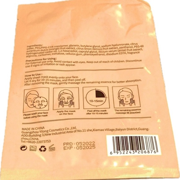 Melao Orange Face Mask Refreshing Vitamin C - Picture 2 of 3